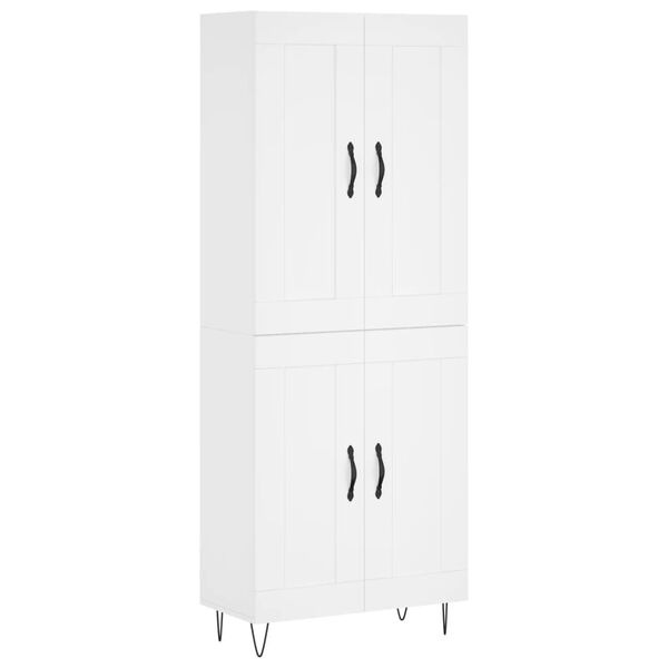 vidaXL Highboard White 69.5x34x180 cm Engineered Wood