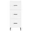 vidaXL Highboard White 34.5x34x180 cm Engineered Wood