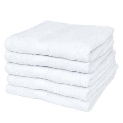 vidaXL Hotel Bath Towel Set 25 pcs Cotton 400 gsm 100x150 cm White