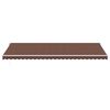 vidaXL Manual Retractable Awning with LED Brown 600x350 cm