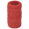 vidaXL Multipurpose Utility Rope 2 mm 100 m Red PP 27 kg Max Load
