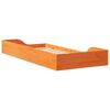 vidaXL Bed Frame Wax Brown 100 x 200 cm Solid Pine Wood