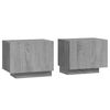 vidaXL Bedside Cabinet | Grey Sonoma | Engineered Wood | Medium