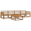 vidaXL Outdoor Sofa Set 5 pcs Natural Solid Acacia Wood