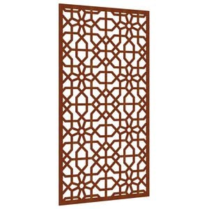 vidaXL Garden Wall Decoration 105x55 cm Corten Steel Moorish Design