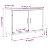 vidaXL Sink Cabinet Artisan Oak 80x30x60 cm Engineered Wood