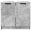 vidaXL Bathroom Cabinet with Storage Concrete Grey 64.5 x 33.5 x 59 cm