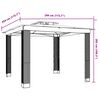 vidaXL Gazebo with Double Roof Cream 2.94x2.94 m Steel