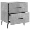 vidaXL Bedside Cabinets 2 pcs Concrete Grey 40x35x47.5 cm Engineered Wood