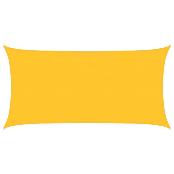vidaXL Sunshade Sail 160 g/m&sup2; Yellow 2x4 m HDPE