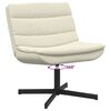 vidaXL Swivel Chair Cream 63 x 75 x 76 cm PU