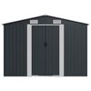 vidaXL Garden Shed Anthracite 257x779x181 cm Galvanised steel