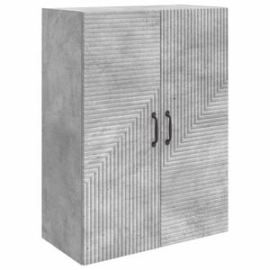 vidaXL Wall-Mounted Cabinet Concrete Grey 66 x 34.5 x 90 cm