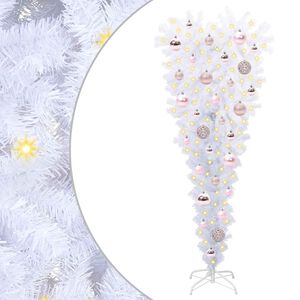 vidaXL Artificial Christmas Tree with Stand White 120 cm PVC and Steel