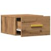 vidaXL Wall-mounted Bedside Cabinet Artisan Oak 35x35x20 cm
