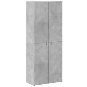 vidaXL File Cabinet Concrete Grey 60x32x153 cm Engineered Wood