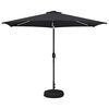 vidaXL Garden Parasol with LED Lights and Base 300 x 300 cm Polyester