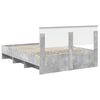 vidaXL Bed Frame Concrete Grey 150 x 200 cm Engineered Wood