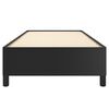 vidaXL Bed Frame without Mattress Black 90x190 cm Single Single Faux Leather