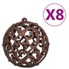 vidaXL 100 Piece Christmas Ball Set 3/4/6 cm Brown/Bronze/Gold