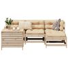 vidaXL 5 Piece Garden Sofa Set Solid Wood Pine