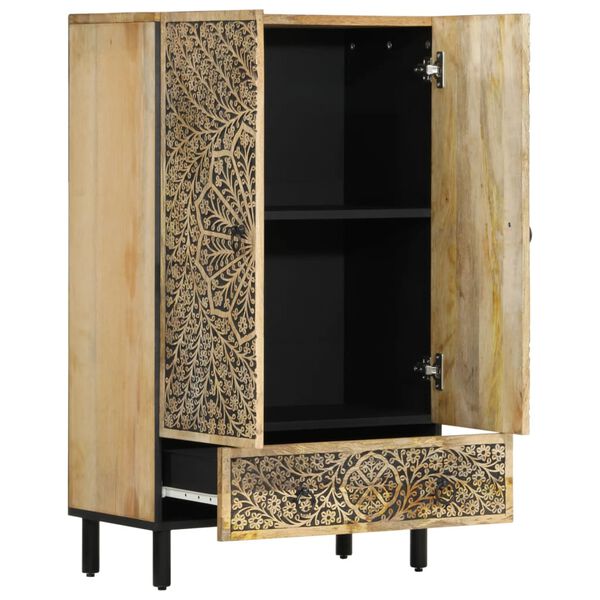 vidaXL Highboard 60x33x100 cm Solid Wood Mango