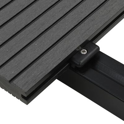 vidaXL WPC Solid Decking Boards with Accessories 20 m² 2.2 m Grey