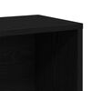 vidaXL Book Cabinet Black Oak 155 x 24 x 160 cm Engineered Wood