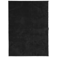 vidaXL Rug HUARTE Short Pile Soft and Washable Black 160x230 cm