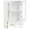 vidaXL Highboard High Gloss White 69.5x31x115 cm Engineered Wood