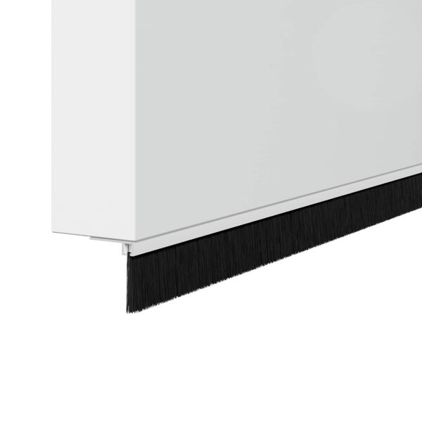 vidaXL Screw-on Door Brush Seals 12 pcs White 100 cm Aluminium Alloy