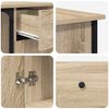 vidaXL Desk Sonoma Oak 141x141x75 cm Engineered Wood