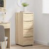 vidaXL Storage Cabinet Sonoma Oak 40 x 48 x 105 cm Engineered Wood