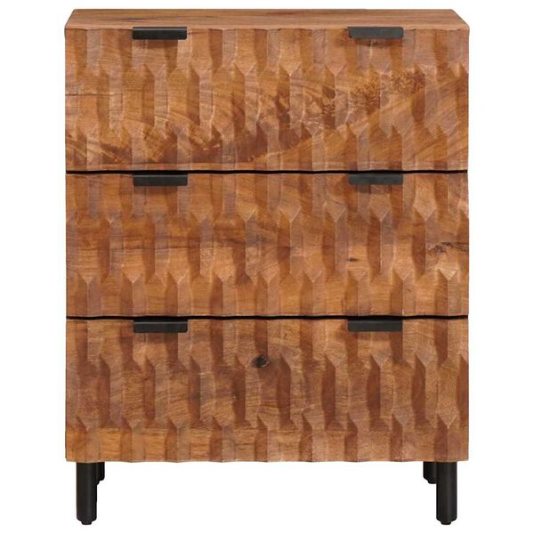 vidaXL Sideboard Acacia Brown Finish 60 x 33 x 75 cm Solid Mango Wood