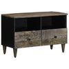 vidaXL TV Cabinet Light Grey 70x33,5x46 cm Solid Wood Mango
