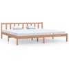 vidaXL Bed Frame without Mattress Honey Brown Solid Wood Super King Size