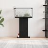 vidaXL Aquarium Stand Black Oak 60.5x36x72.5 cm Engineered Wood