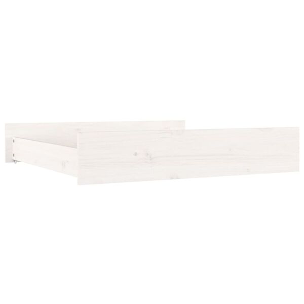 vidaXL Bed Drawers 2 pcs White Solid Wood Pine