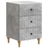 vidaXL Bedside Cabinet Concrete Grey 43x 41 x 66.5 cm Engineered Wood