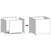 vidaXL Garden Planter Black 50x50x50 cm Steel