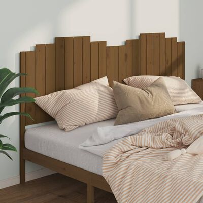 vidaXL Bed Headboard Honey Brown 206x4x110 cm Solid Wood Pine