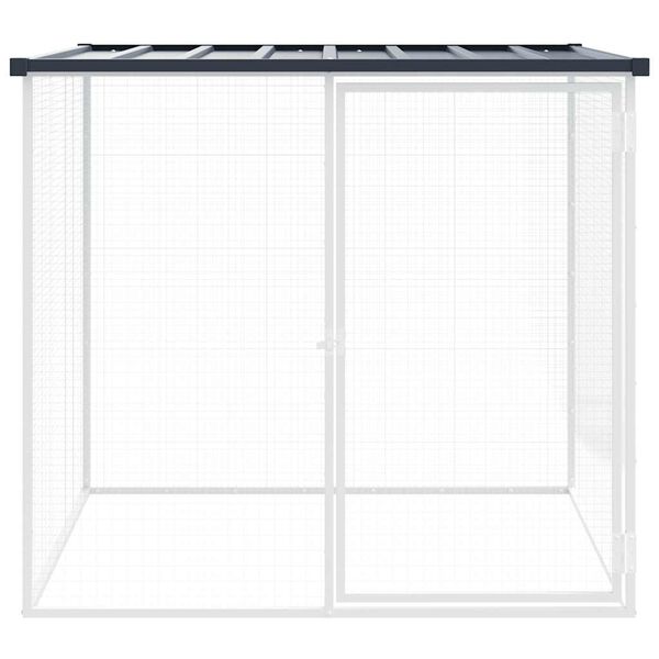 vidaXL Chicken Cage with Roof Anthracite 103x98x90 cm Galvanised Steel