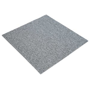 vidaXL Carpet Tile Light Grey 50 x 50 cm 20 pcs PP and Bitumen