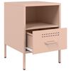 vidaXL Bedside Cabinet Pink 36x39x50.5 cm Steel