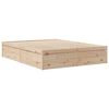 vidaXL Bed Frame without Mattress 140x190 cm Solid Wood Pine