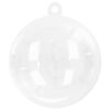 vidaXL Christmas Bauble Set 100 pcs Transparent &Oslash; 8 cm