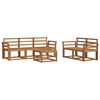 vidaXL Outdoor Sofa Set 6 pcs Natural