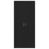 vidaXL Shoe Cabinet Black Oak 80 x 39 x 178 cm Engineered Wood