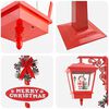 vidaXL Chirstmas Street Lamp with 2 Lanterns Red 40.5 x 80 x 188 cm