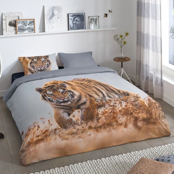 Good Morning Duvet Cover TIGER 200x200 cm Multicolour